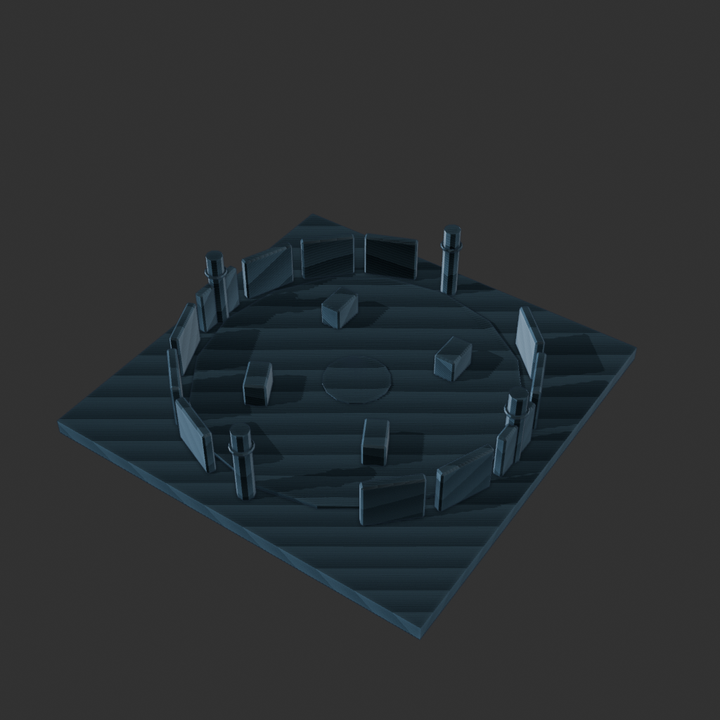 Iron Ring Arena low-poly work sample